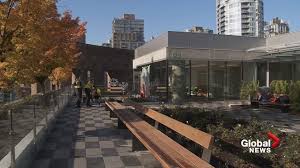 Crowds gathered this past weekend, as they took in the rooftop views from the vibrant green space filled with gardens and outdoor terraces. After Years Of Delays Vancouver Central Library Is Set To Open Its Rooftop Garden Bc Globalnews Ca
