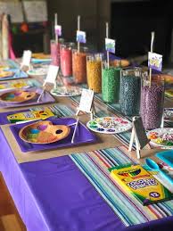 Diy Art Party Decor Parties With A Cause Kids Party Centerpieces Kids Party Food Art Party
