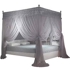 Adding a duvet to your bed makes the whole chore of making your bed a lot easier. Full Queen Ka Canopy Bed Water Green Princess 4 Corners Post Arched Bed Curtain Canopy Mosquito Netting Home Kitchen Bedding