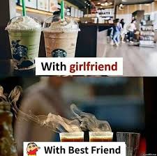 2012 when youtube user wzr0713 uploaded this video to her youtube. With Girlfriend Vs With Best Friend Meme Memezila Com