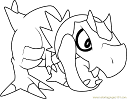 Free printable pokemon coloring pages for kids of all ages. Tyrunt Pokemon Coloring Page For Kids Free Pokemon Printable Coloring Pages Online For Kids Coloringpages101 Com Coloring Pages For Kids