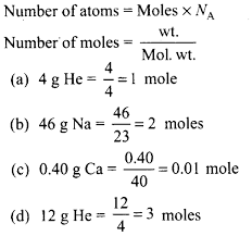 Usually you will have a given mass of an element. The Number Of Atoms Present In One Mole Of An Element Is Equal To Avogadro Number Studyrankersonline