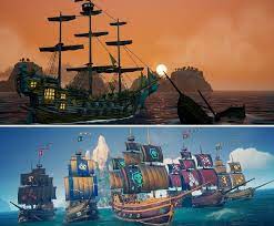 Comparison Of King Of Seas Vs Sea Of Thieves Sea Of Thieves Golden Age Of Piracy Similarities And Differences