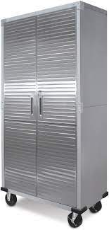 Bathroom cabinets for the wall tend to be shallow, so that people can easily access things stored inside, and the door may be covered in a mirror. Amazon Com Seville Classics Cabinet Storage 36 W X 18 D Granite Gray Home Kitchen