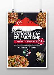 singapore national day pizza poster pizza poster pizza promo singapore art