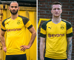 Authentic player issue borussia dortmund jadon sancho jersey (m)(19/20). Borussia Dortmund 2018 19 Puma Home Kit Football Fashion
