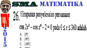 Tentukan perbandingan trigonometri pada segitiga berikut. Soal Un Dan Pembahasan Persamaan Trigonometri Kemendikbud