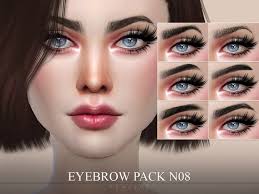 Zip file and place both of them into your sims 4 mods folder. Pralinesims Eyebrow Pack N08 Sims 4 Tsr Sims 4 Sims