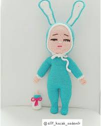 Amigurumi Uyuyan Bebek Oyuncak Bebek Amigurumi