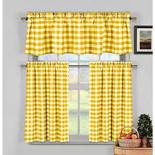 Gingham curtains decor yellow cottage yellow curtains curtains country curtains home decor shabby chic kitchen buffalo plaid curtains. Kingston Yellow Buffalo Check 3 Pc Curtain Set Kirklands