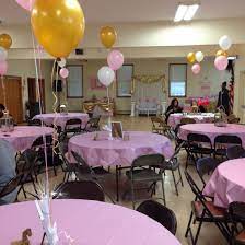 Pink And Gold Royal Baby Shower Table Set Up Party Baby Shower Table Set Up Baby Shower Table Baby Shower Fall