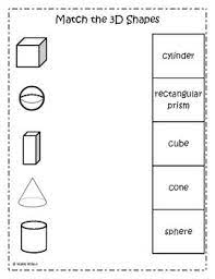 These highly engaging activities are ideal for teaching 3d shape identification, attributes of shapes and learning shapes in real life. 3d Shape Match Teacherspayteachers Com Shapes Worksheet Kindergarten 3d Shapes Worksheets Shape Worksheets For Preschool