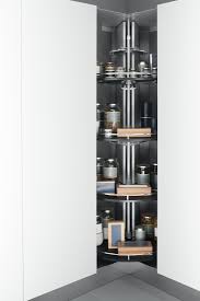 Tall Units Corner Tall Storage Unit 90x90 Cm With Carousel 360 Designer Kitchen Organization Fr Corner Shelving Unit Tall Storage Unit Kitchen Design Open