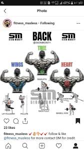 Back Workout Wings Tree Heart Beast Mode Gym Workouts