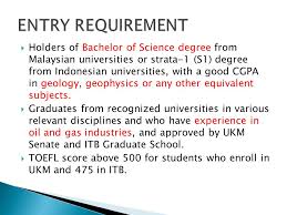 Graduate diplomas admission to a graduate diploma requires successful completion of a three year diploma or undergraduate degree from a recognised tertiary institution. Dr Habibah Hj Jamil Coordinator Double Degree Master Programme Ukm Itb Petroleum Geoscience Ppt Download
