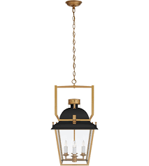 You might also like this photos. Visual Comfort Chc5108blk Ab Cg Chapman Myers Coventry 4 Light 14 Inch Matte Black And Antique Burnished Brass Lantern Pendant Ceiling Light Small