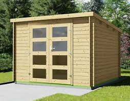Flachdach Gartenhaus Geratehaus Holz 28mm 3x3m Holz Harz Ohne Boden Eb28235ofl Ebay