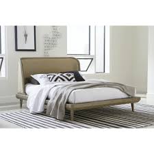 Bed is available in queen, king & cal. Spindle Solid Wood King Size Upholstered Bed In Antique Mocha Top Drawer Furniture