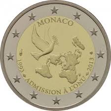La pièce la plus recherchée est une de 2 euros à l'effigie de grace kelly et tirée à seulement 20.001 exemplaires en 2007 par la principauté monégasque. Superbe Piece De 2 Euros Monaco 2013 Onu