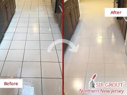 Stained kitchen oak floor before. This Kitchen Floor Was Revamped Thanks To Our Tile And Grout Cleaners In Chatham Nj