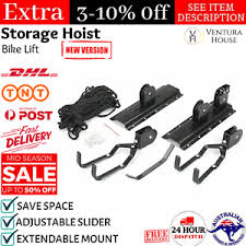 Garage what are the names for a light duty hoist pulley. Kayak Hoist Bike Lift Pulley System Ceiling Hook Diy Garage Hanging Storage New Ebay