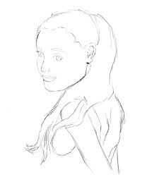 Download or print this coloring page in one click: Steps How To Draw Ariana Grande Sketch Coloring Page Coloring Home