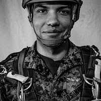 Lt. Col. David Gallagher renders his first salute to