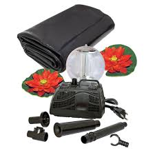 Koolscape 270 Gal Liner Pond Kit With Solar Light Walmart Com Walmart Com