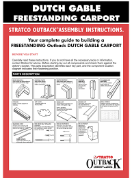 Stratco Dutch Gable Assembly Instructions Manual Pdf Download Manualslib