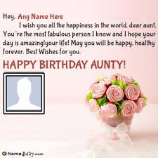 Good Health Birthday Message For Auntie Happy Birthday Auntie Images With Name Happy Birthday Auntie Happy Name Day Birthday Wishes For Myself