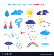Finden sie über eine million kostenlose vektoren, clipart graphics, vektorgrafiken und design vorlagen die von designern auf der ganzen welt. Vector Collection Of Felt Pen Child Drawings Of Weather Symbols Download A Free Preview Or High Quality Adobe Illustrator Ai Weather Symbols Drawings Vector