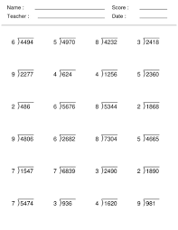 Primary 4 Maths Worksheets Free Also See The Category To Find More Coloring Sheets To Pr Long Division Worksheets Division Worksheets Math Division Worksheets