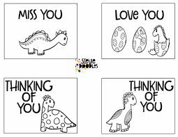Thinking Of You 7 Pages Of Cards To Print And Color Stevie Doodles Free Cards To Print Free Coloring Pages Free Printable Cards