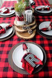 Plaid Christmas Table Ideas Christmas Table Settings Christmas Table Centerpieces Inexpensive Christmas