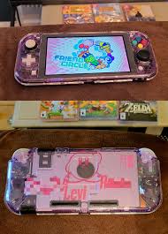 So you can take away the switch from the dock, and it will be open tv cast. Custom Kirby Switch Lite Shell I Just Finished Switch