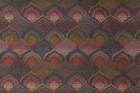 Remnants 5 8 Yards Robert Allen Peacock Tails Tapestry Upholstery Fabric In Multi