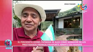 El periodista Leonel Espinoza se alza como ganador en los prestigiosos  premios "Pasaporte Abierto"