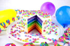 Hierbei verwende ich nicht die typischen regenbogenfarben. Regenbogentorte Rezept Sandra Wirtz