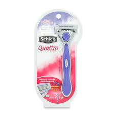 An edging blade provides extra precision in harder to reach spaces, and an ergonomically designed handle gives added control. Schick Quattro Razor And Refills For Women Bed Bath Beyond
