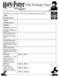 Harry Potter And The Sorcerer S Stone Film Scavenger Hunt Lit Elements Harry Potter Classroom Harry Potter Puzzle Harry Potter Activities