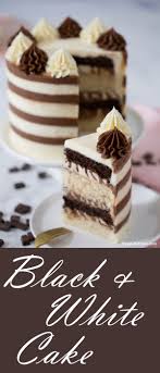 Black And White Cake Via Preppykitchen Whitecakerecipes Gateau Chocolat Gateau Preparation Gateau