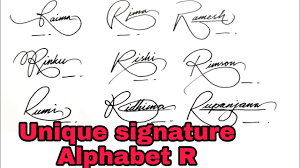 Maybe you would like to learn more about one of these? How To Create R Signature 10 Unique Signature Alphabet R Anup Calligraphy Youtube