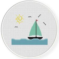 Check spelling or type a new query. Sunny Sailboat Cross Stitch Pattern Daily Cross Stitch