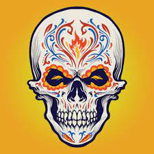 Dia de los muertos tattoo skull. Sugar Skull Dia De Los Muertos Tattoo 2267903 Vector Art At Vecteezy