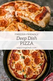 Deep Dish Pizza Deep Dish Pizza Easy Freezer Meals Dinner Recipes Easy Quick