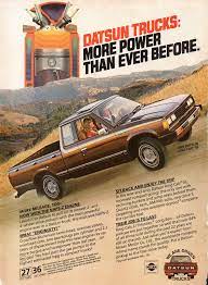 1981 Datsun King Cab Gl With Naps-z Engine Pickup Truck Nissan Usa Original Magazine Advertisement Datsun Pickup Datsun Car Advertising