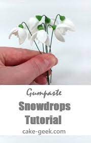 Gumpaste Snowdrop Tutorial Gum Paste Wedding Cake Tutorial Gum Paste Flowers