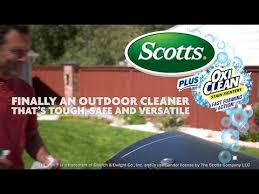 Scotts Outdoor Cleaners Plus Oxiclean Youtube