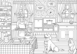 3d kitchen room coloring book for kids youtube. Pin On Adult Coloring Pages