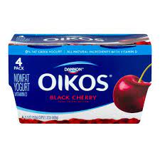 Enjoy our dannon light + fit nonfat greek yogurt products. Save On Dannon Oikos Fruit On The Bottom Greek Yogurt Black Cherry Non Fat 4 Ct Order Online Delivery Stop Shop